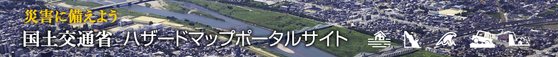 災害に備えよう　国土交通省　ハザードマップポータルサイト