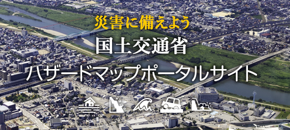 災害に備えよう　国土交通省　ハザードマップポータルサイト